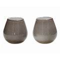 Waxinelichthouder - Tasman Elite XS grey Ø12,5 x H11,5 cm (set van 2 stuks)