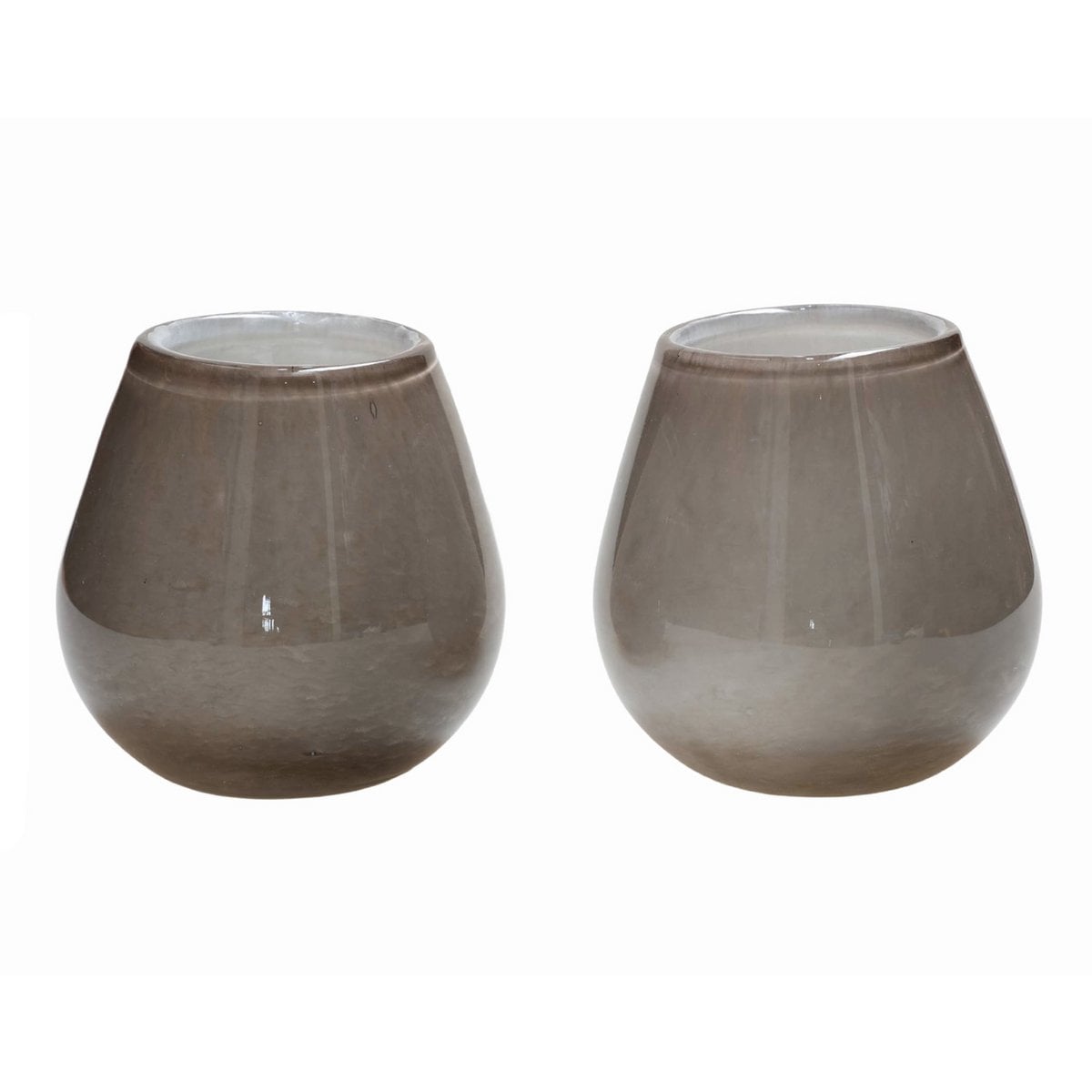 Waxinelichthouder - Tasman Elite XS grey Ø12,5 x H11,5 cm (set van 2 stuks)