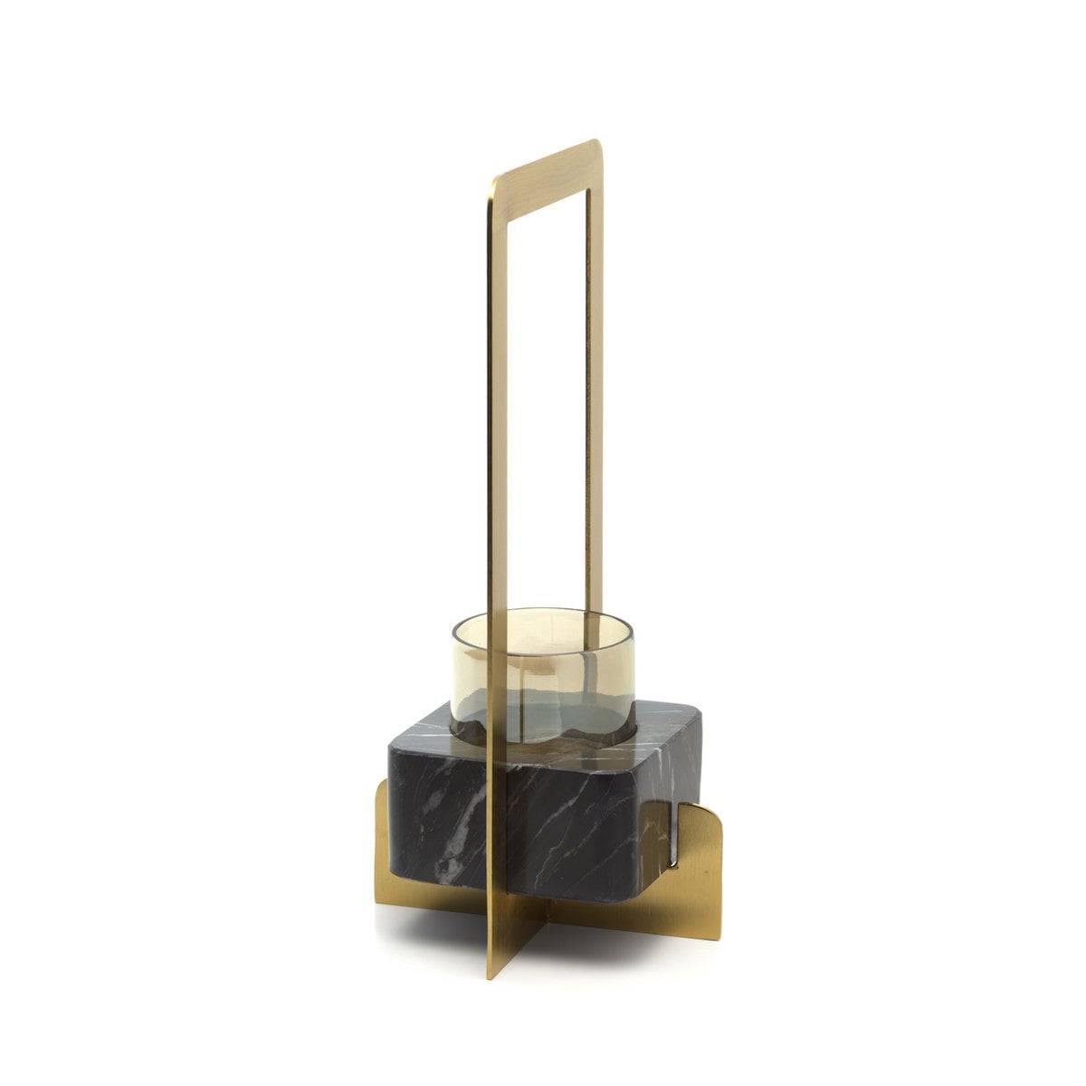 De Marbre d’Or Kaarsenhouder - Goud Zwart - L