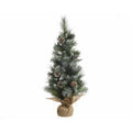 Mini Kunstkerstboom frosted 75cm met deco & jute