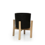 Plantenpot Bali Zwart Naturel - Maat S
