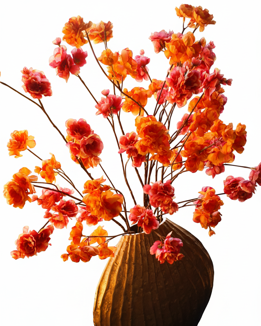 Statement Piece - Gouden J-line Vaas Bloesemarrangement3