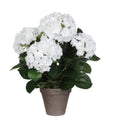 Kunstplant Hydrangea Wit 45cm