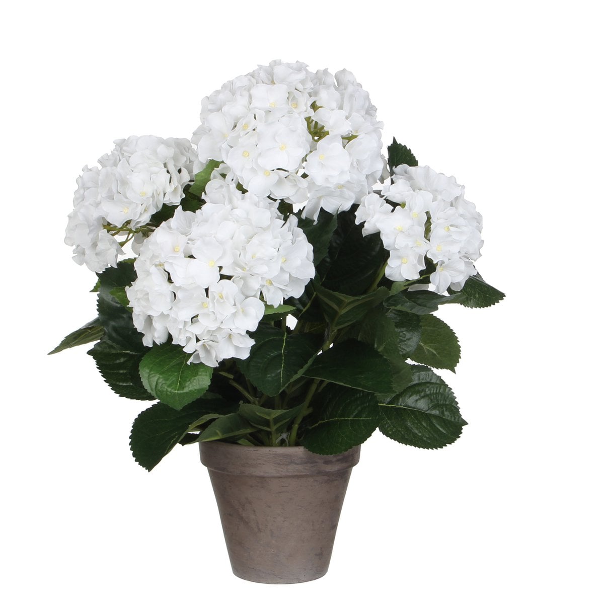 Kunstplant Hydrangea Wit 45cm