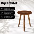 Bijzettafel Pomante Donkerbruin