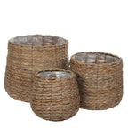 SET - Plantenmanden Avalon Lichtbruin