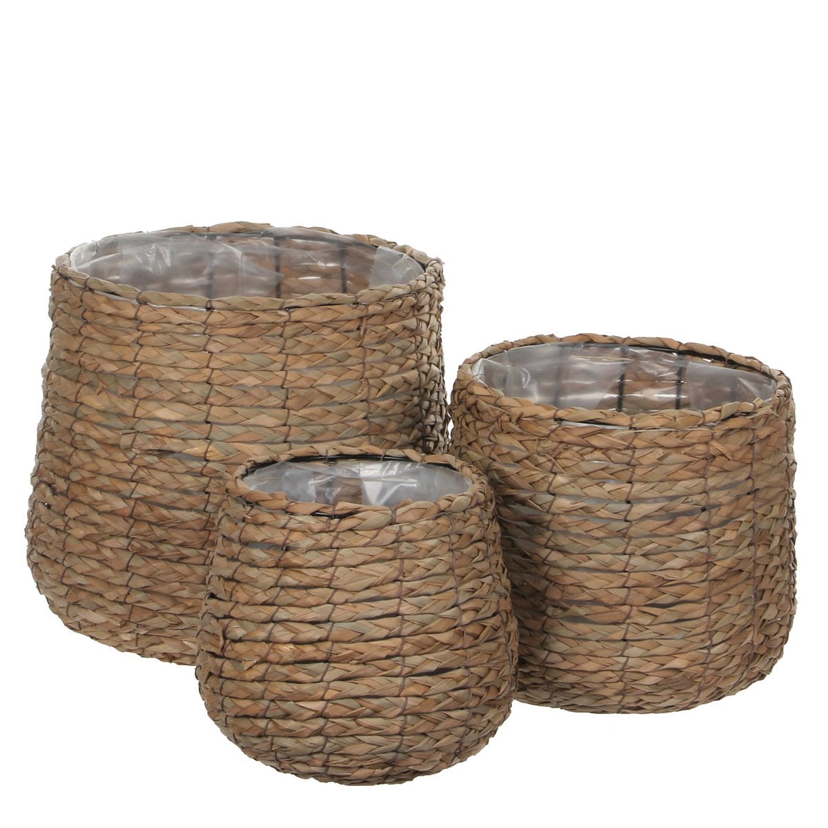 SET - Plantenmanden Avalon Lichtbruin