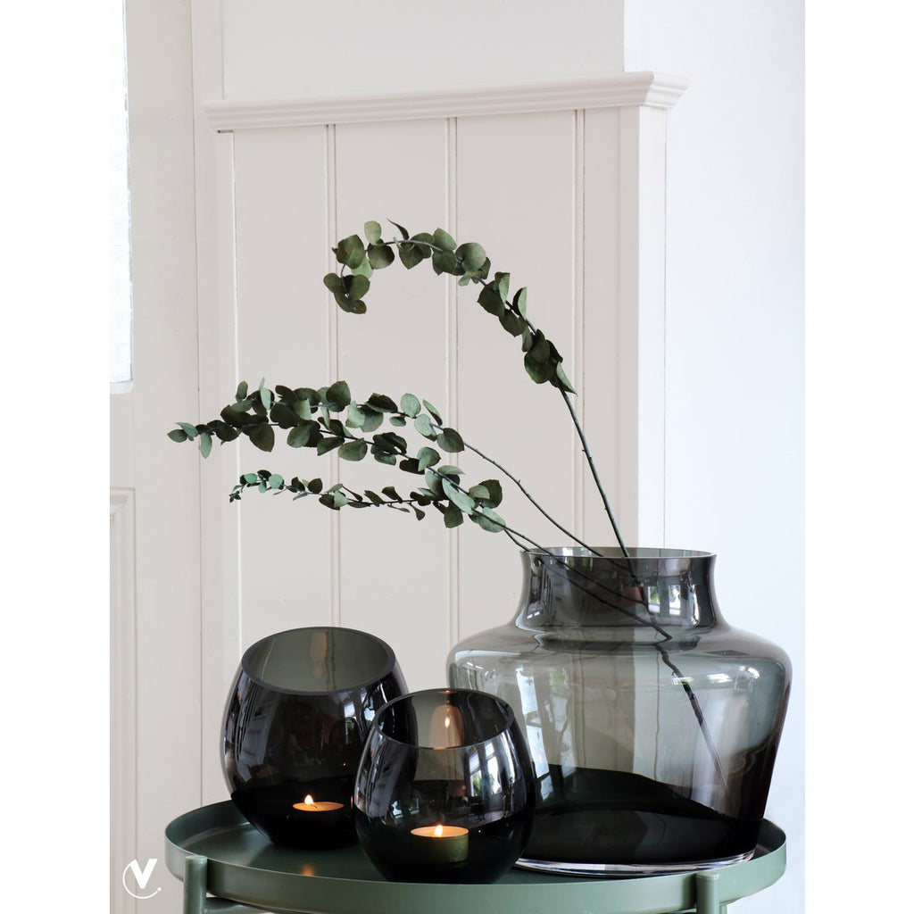 Waxinelichthouder - Moho grey (set van 2 stuks)