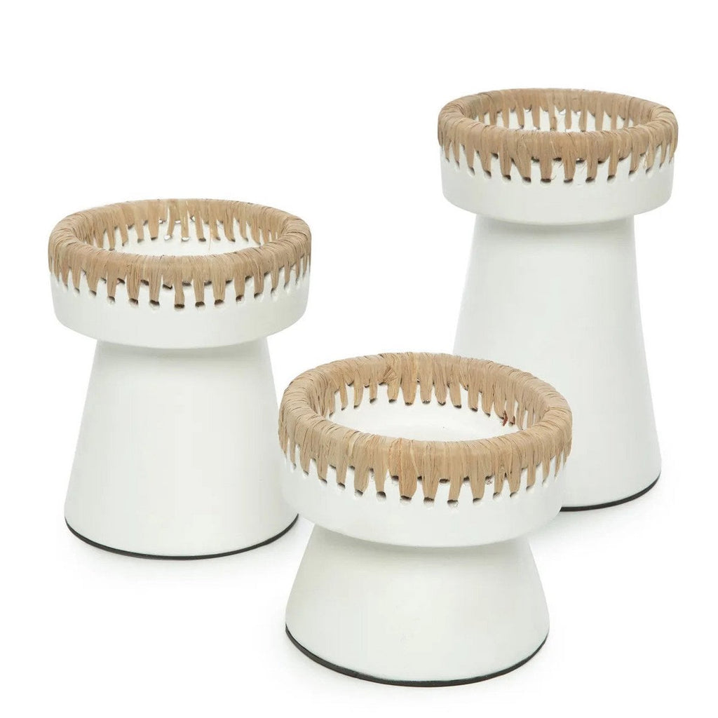 The Pretty Candle Holder - Wit Naturel - S