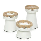 The Pretty Candle Holder - Wit Naturel - S