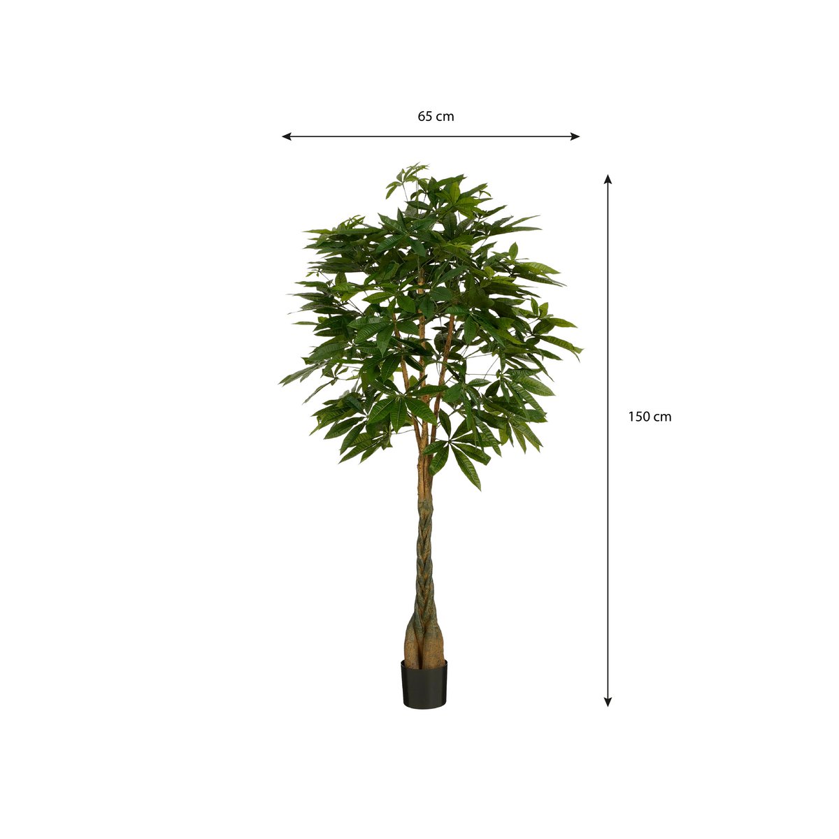 Kunstplant Pachira Real Touch 150cm