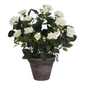 Kunstplant Roosje Wit 33cm