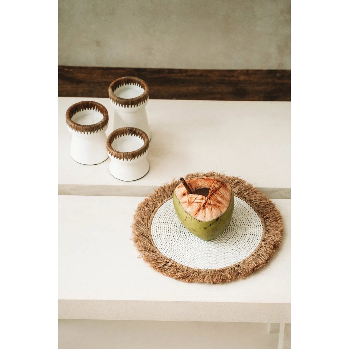 The Pretty Candle Holder - Wit Naturel - S