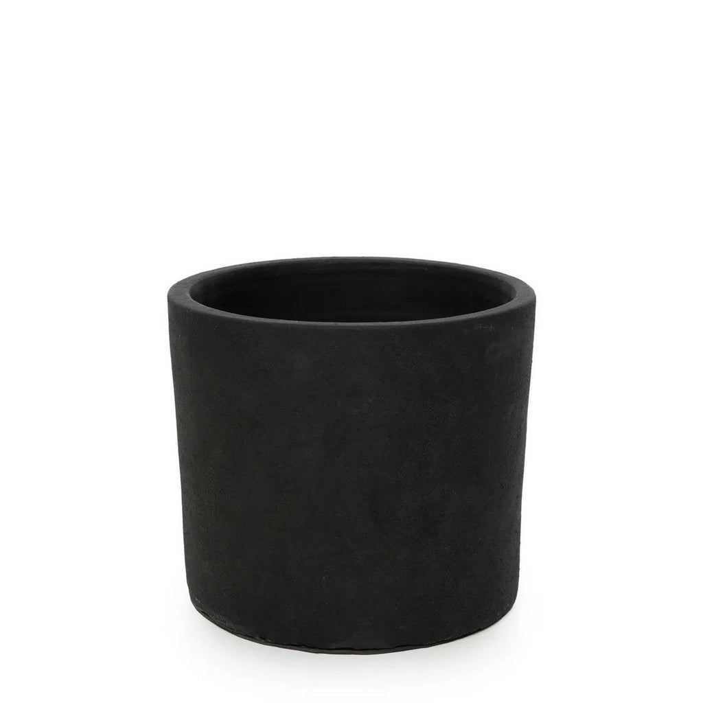 Plantenpot Bali Zwart Naturel - Maat S