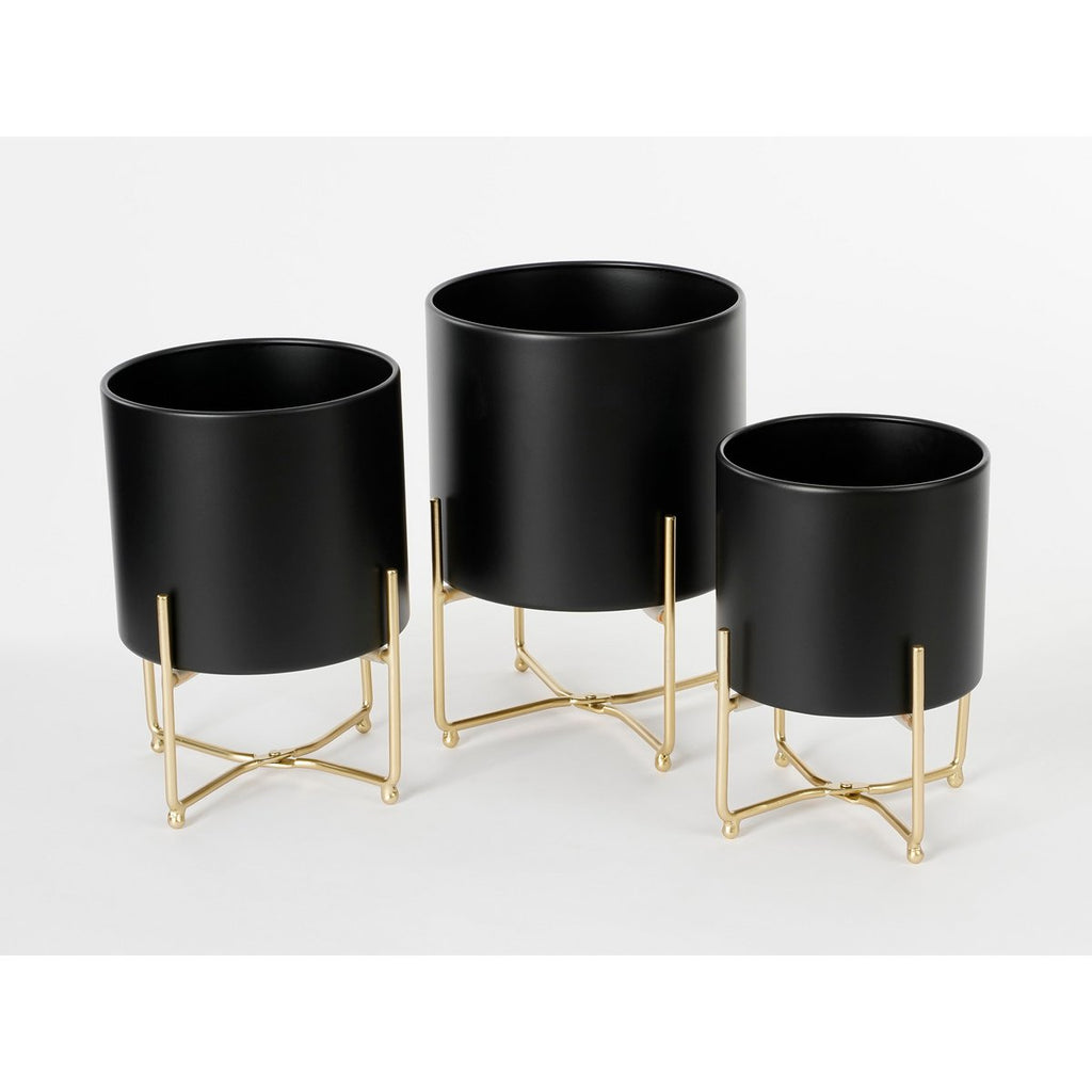 Plantenstandaard set Aries Zwart