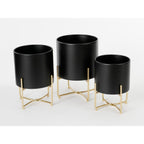 Plantenstandaard set Aries Zwart
