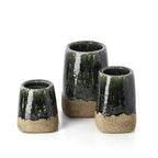 De Moss Conische Plantenbak - Betongroen - L