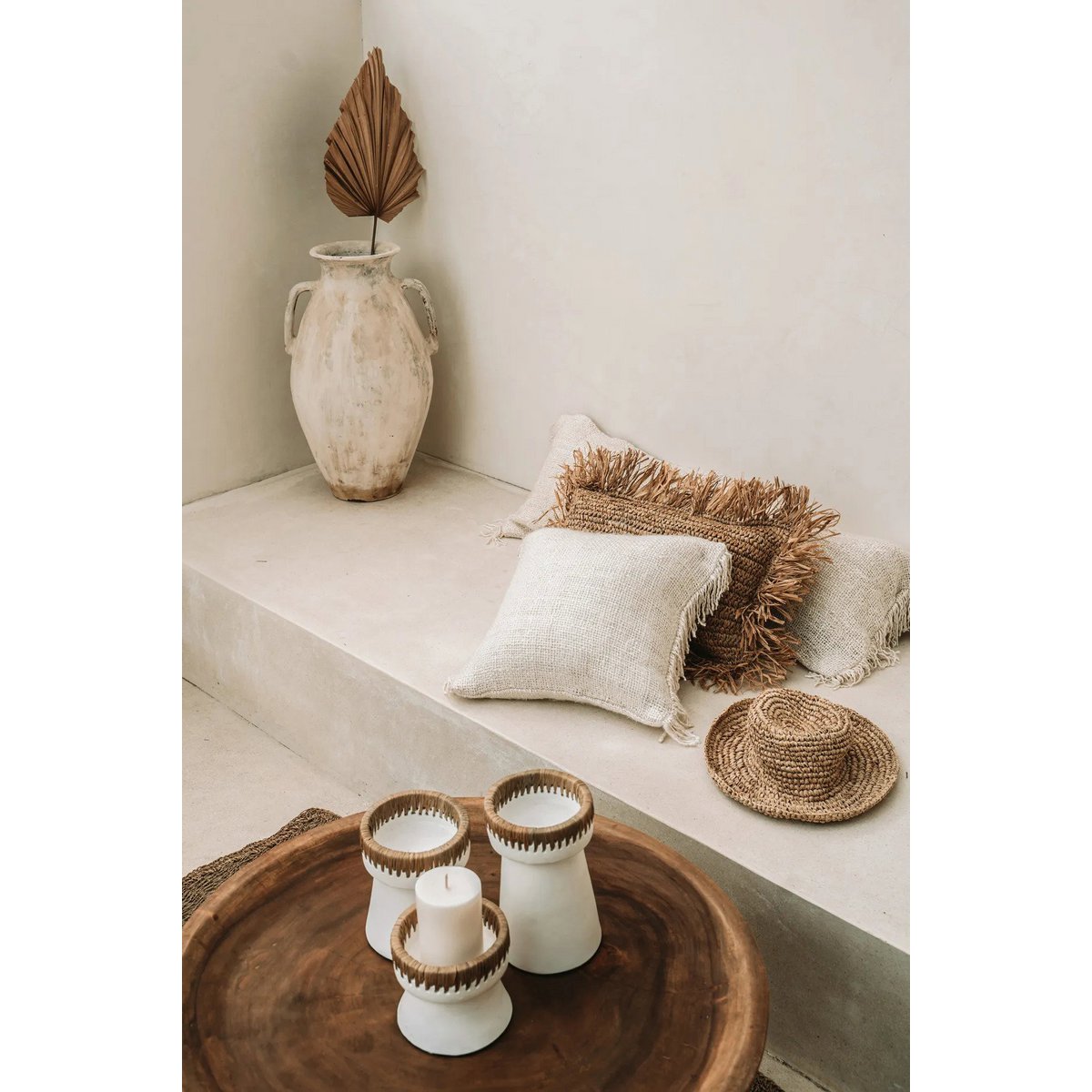 The Pretty Candle Holder - Wit Naturel - S