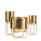 De Messing Plantenbak op Standaard - Messing - M