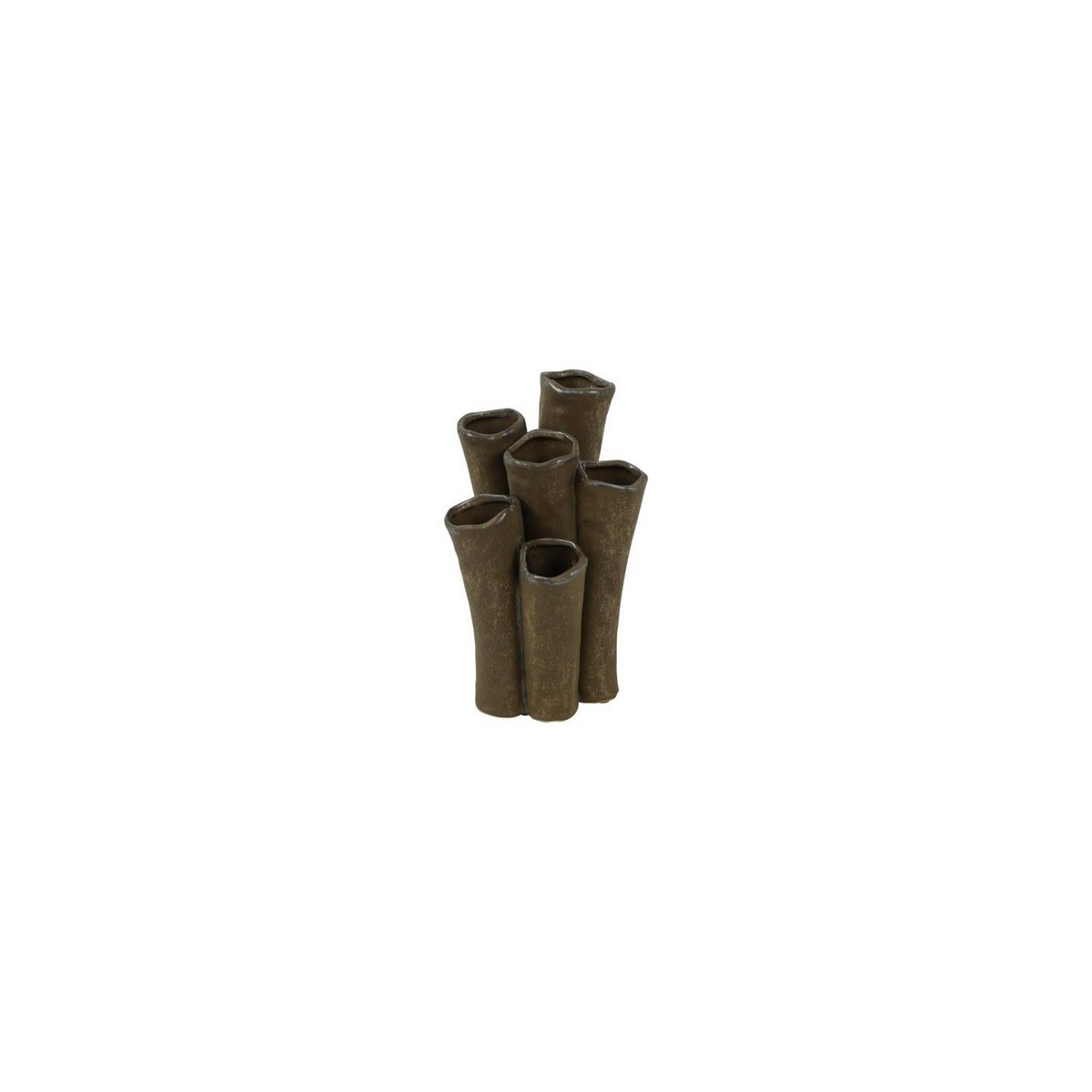 Vaas bruin aardewerk H20,5cm