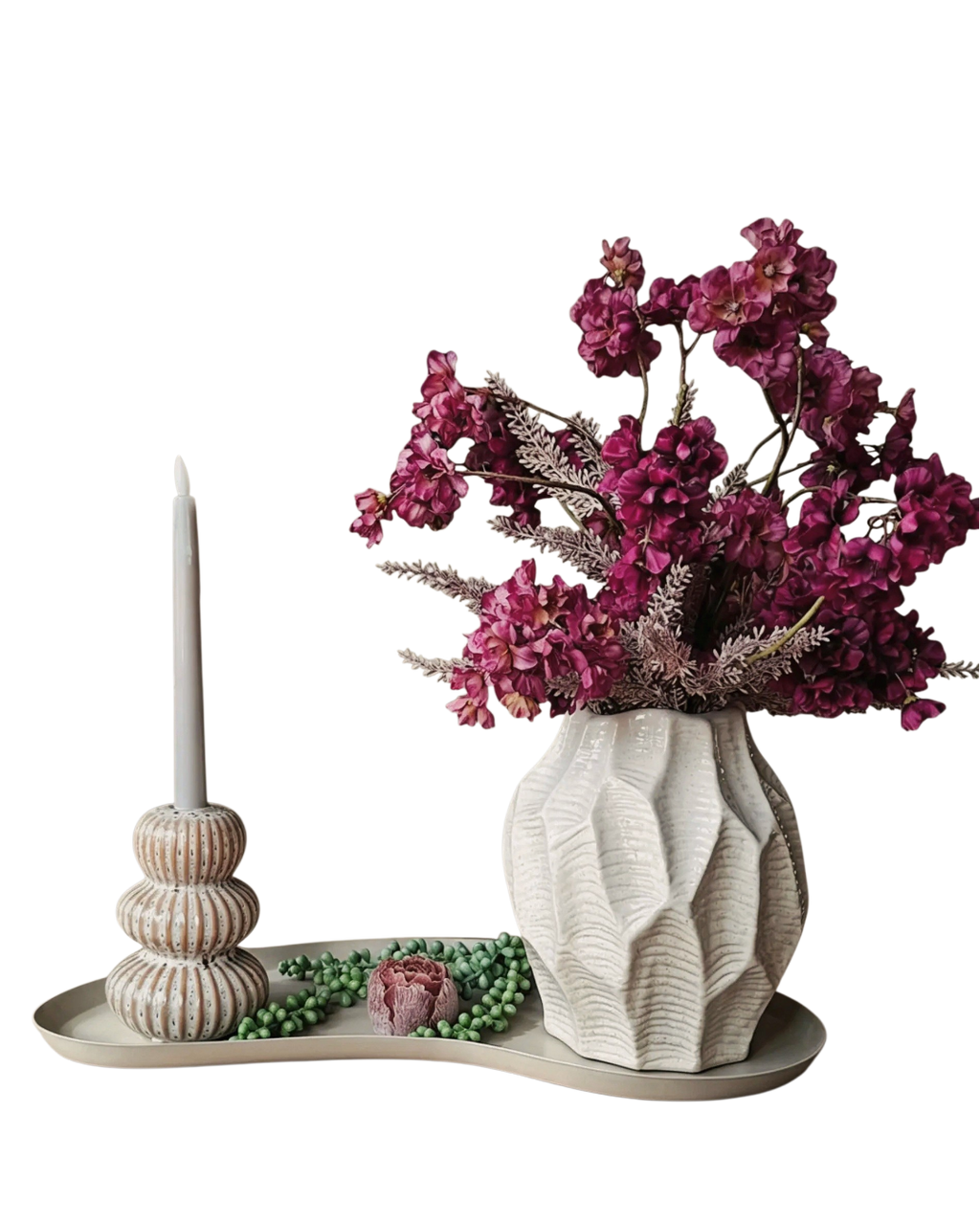 Tafelset - Herfst - Burgundy & Creme