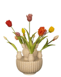 Tulpen vaas gevuld met real touch kunst tulpen