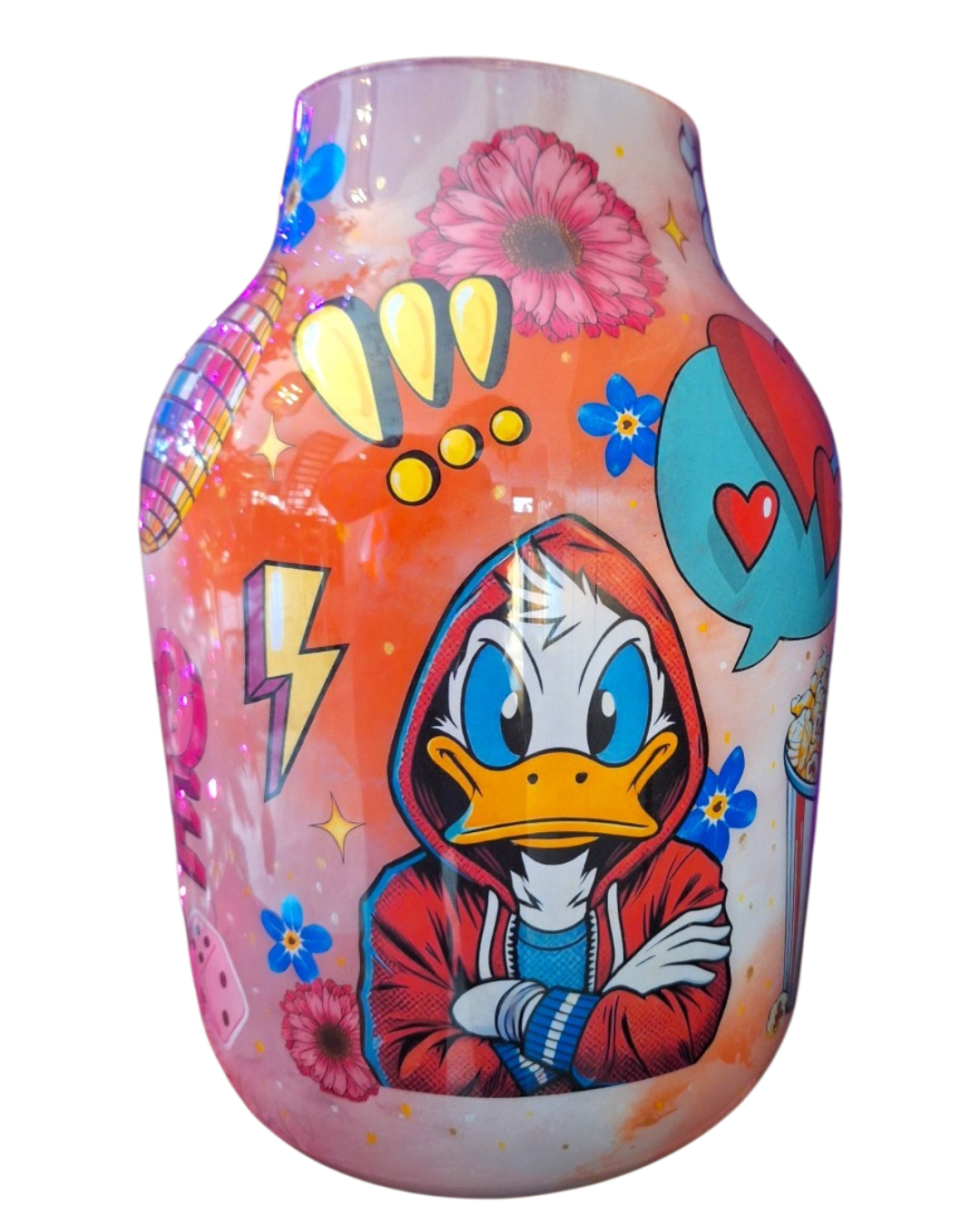 Vasenzo Original Art - handbewerkte Disney Pop-Art vaas