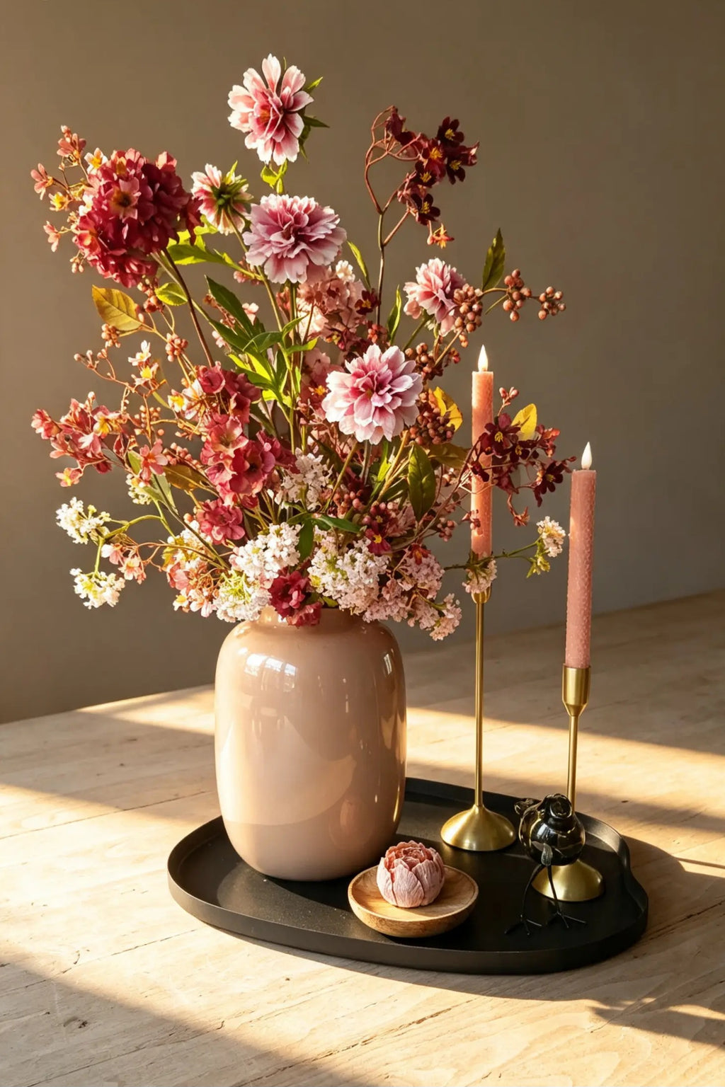 Pink Autumn Blush – Luxe herfst tafelset
