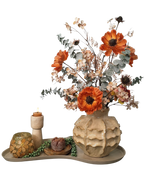 Tafelset - Herfstboeket zijdebloemen