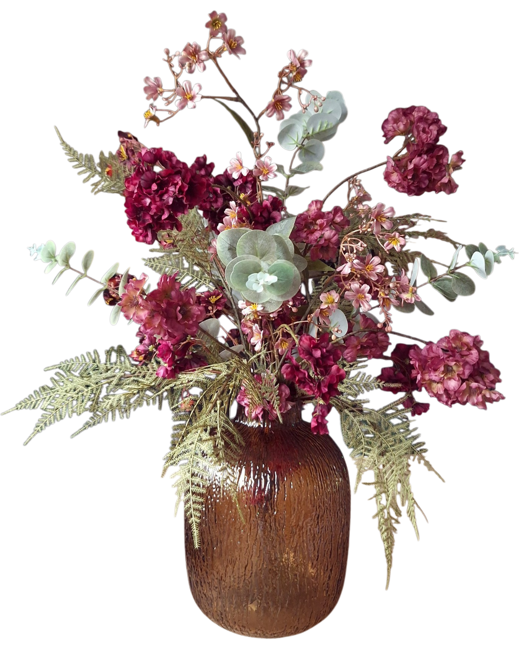 Luxe Herfstboeket incl. amberkleurige vaas