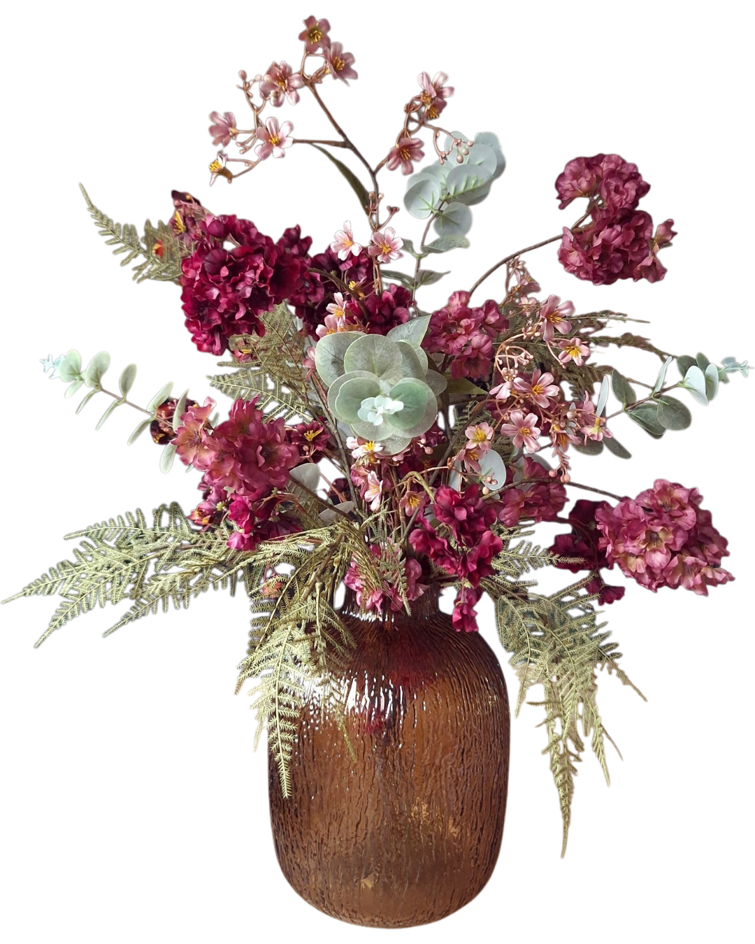 Luxe Herfstboeket incl. amberkleurige vaas