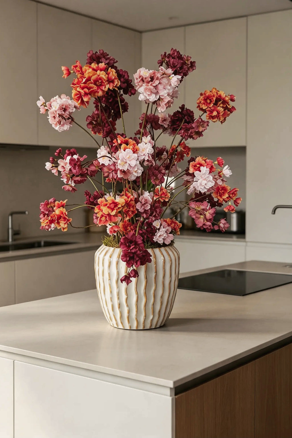 Autumn Blossom – Herfst bloemstuk met zijdebloesem