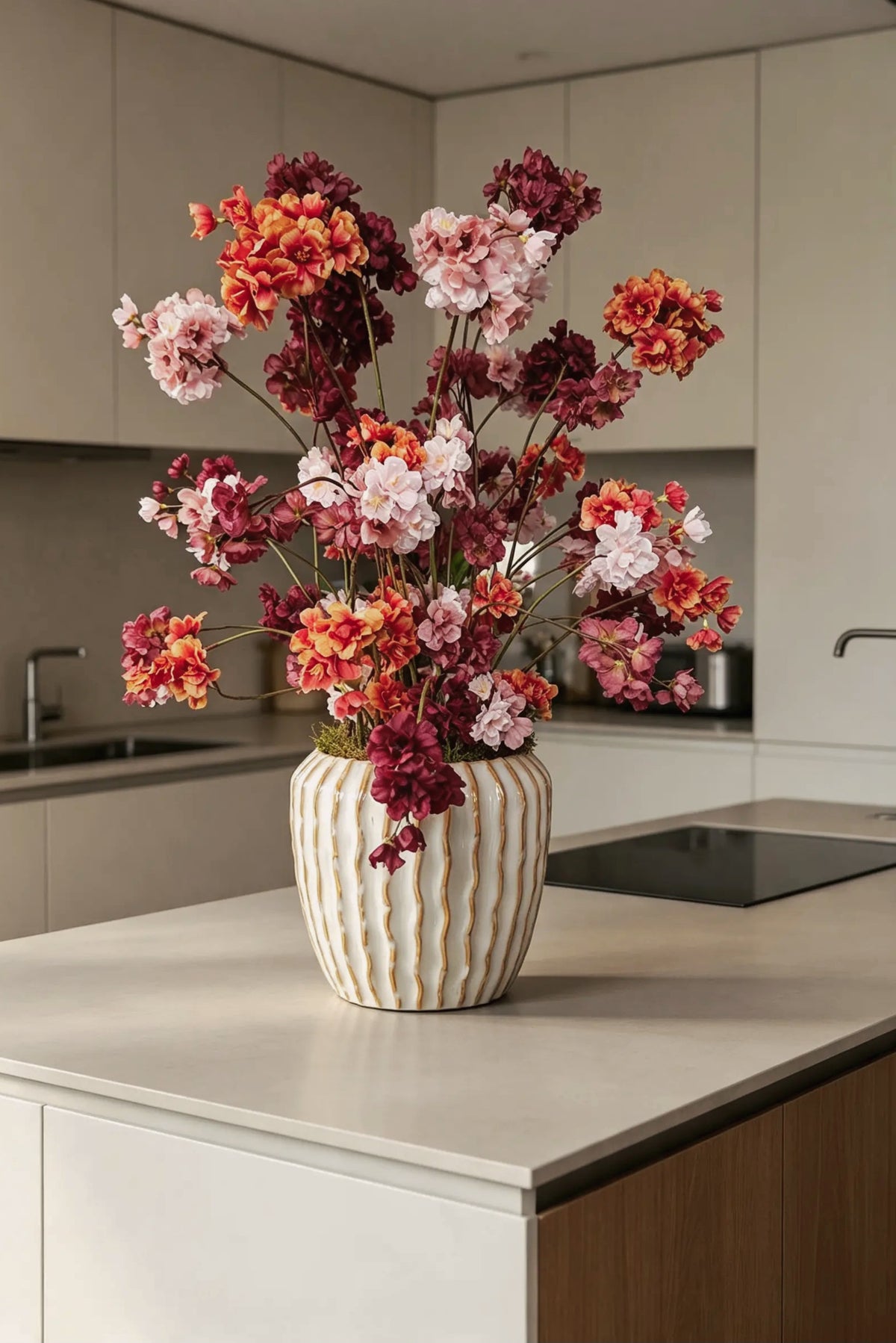 Autumn Blossom – Herfst bloemstuk met zijdebloesem