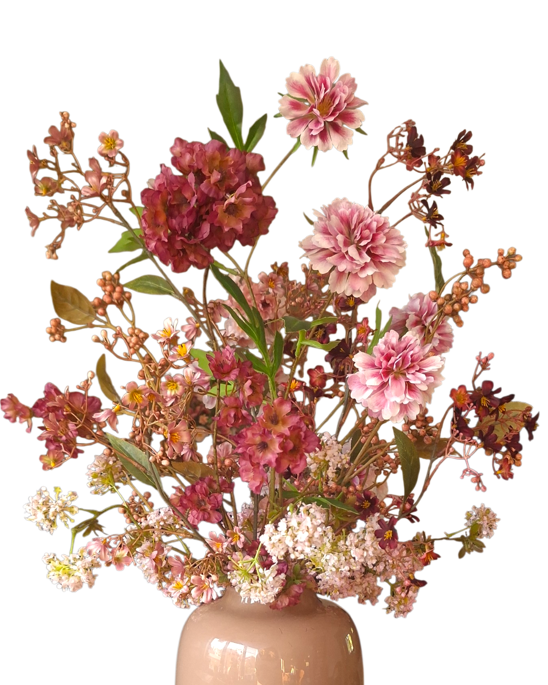 Autumn Pink Blush - Zijdeboeket