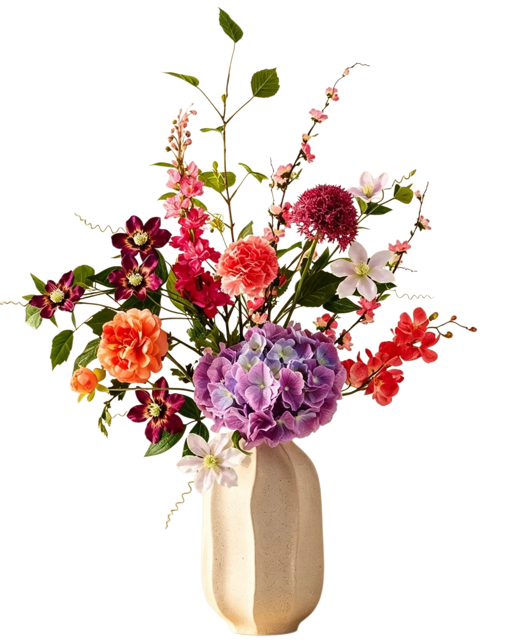 Boeket Rosy incl. vaas