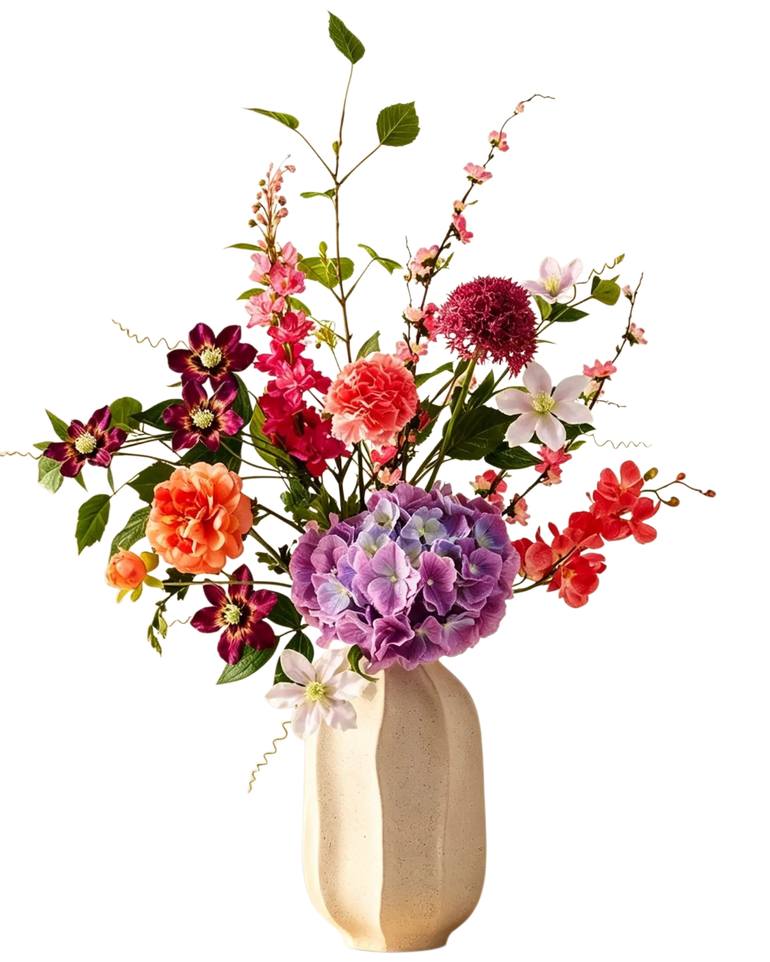 Boeket Rosy incl. vaas