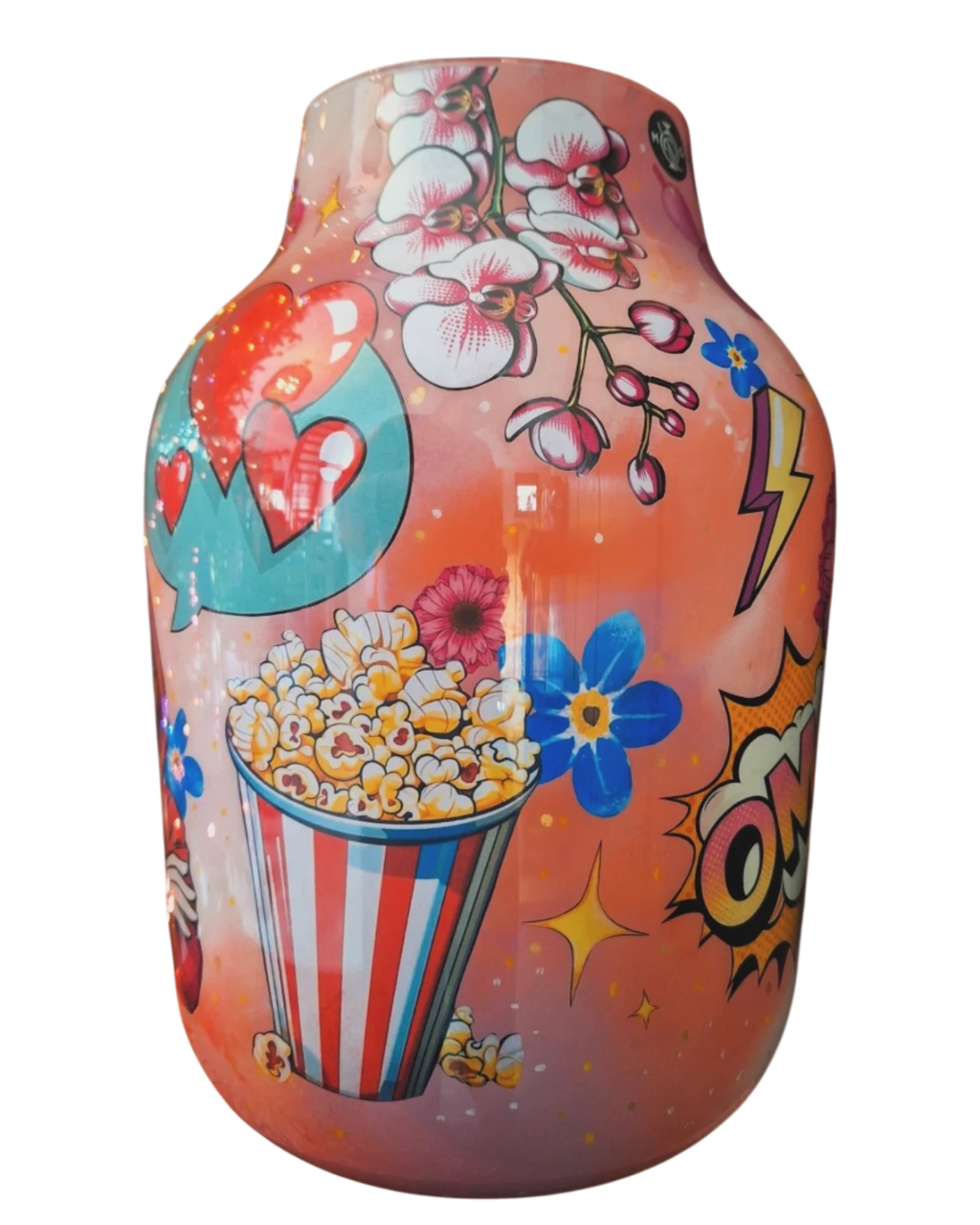 Vasenzo Original Art - handbewerkte Disney Pop-Art vaas