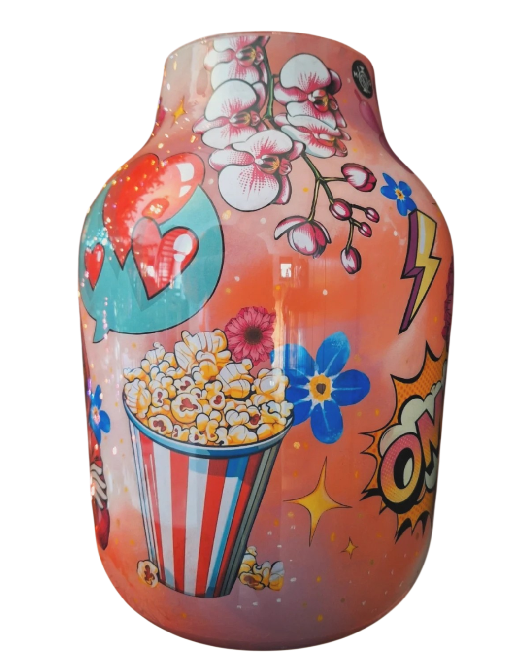 Vasenzo Original Art - handbewerkte Disney Pop-Art vaas